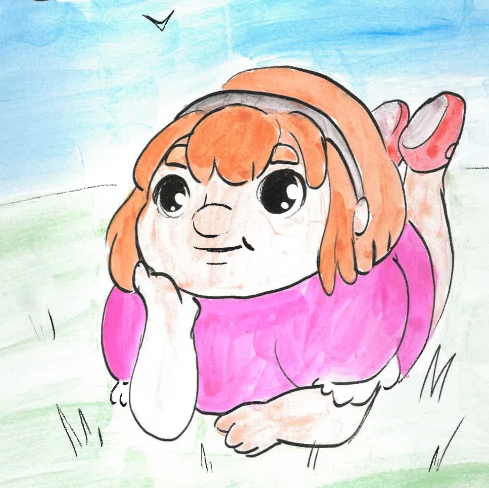 Billy, the seven-year-old girl of the Wild Forest — detail from the original book artwork
