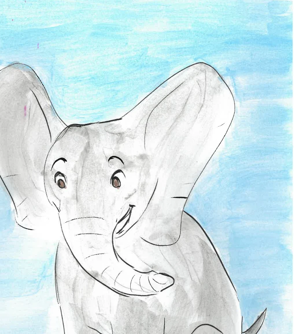 Bramble the Elephant — detail from the original book artwork