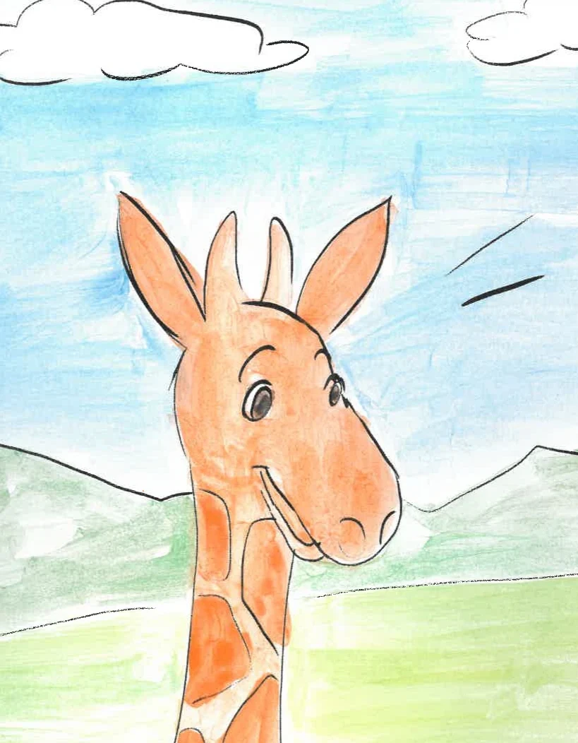 Willow the Giraffe — detail from the original book artwork