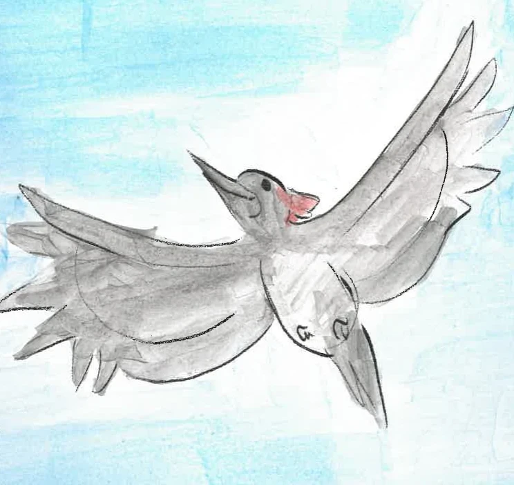 Kiki the Bird — detail from the original book artwork