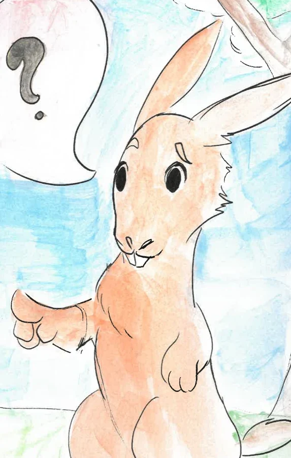 Clover the Rabbit — detail from the original book artwork