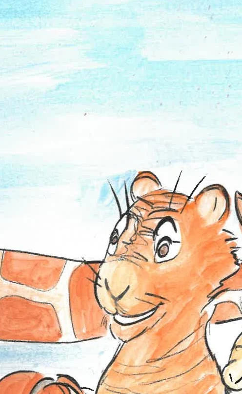 Rumble the Tiger — detail from the original book artwork